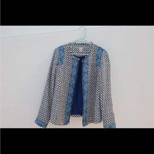 Chico’s tweed blazer size 0, worn like new